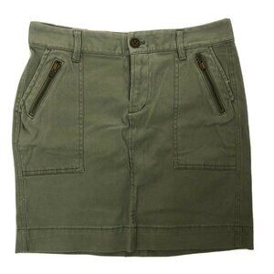 Old Navy women’s Stretch Cotton Skirt Size 4 Olive